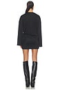 view 3 of 4 Drape Slit Mini Dress in Black