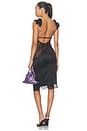 view 3 of 3 Bodycon Lace Midi Dress in Black