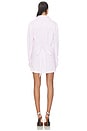 view 3 of 4 Shirt Mini Dress in White & Pink