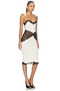 view 2 of 3 VESTIDO MIDI in White & Black