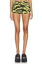 view 1 of 6 Zebra Mini Short in Black & Yellow