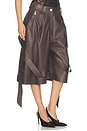 view 2 of 6 Baggy Leather Pant in Dark Brown