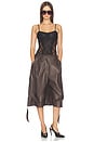 view 5 of 6 Baggy Leather Pant in Dark Brown