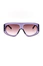 view 1 of 3 Milano Sunglasses in Purple & Silver
