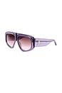 view 2 of 3 Milano Sunglasses in Purple & Silver