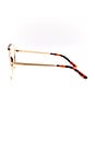 view 3 of 3 Aviator Optical Eyeglasses in Yellow Gold & T-shell