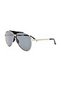 view 2 of 3 GAFAS DE SOL AMELIA  in Silver, Black, & Grey