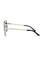 view 3 of 3 GAFAS DE SOL AMELIA  in Silver, Black, & Grey