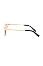 view 4 of 3 GAFAS DE SOL CHARLOTTE in Yellow Gold & Gold Mirror