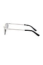 view 3 of 3 GAFAS DE SOL CHARLOTTE in Matt Silver & Silver Mirror