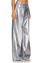 view 2 of 6 Laminated Long Pant in Silver