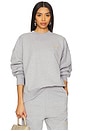 view 1 of 5 Sweatshirt in Melange Grey & Beige