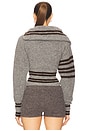 view 5 of 7 Geometric Cardigan in Melange Grey