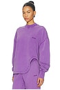 view 3 of 6 Side Slit Sweatshirt in Purple