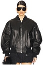 view 1 of 5 Anja Bomber Jacket in Black