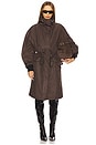 view 1 of 3 Long Coat in Brown