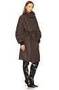 view 2 of 3 Long Coat in Brown