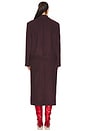 view 3 of 4 Long Coat in Burgundy