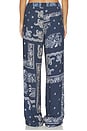 view 4 of 6 Paisley Long Pant in Degrade Blue