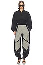 view 5 of 6 Cotton Nylon Pant in Black & Grey