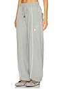 view 3 of 6 Fleece Pant in Melange Grey