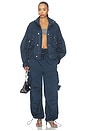 view 5 of 6 Utility Balloon Pant in Washed Blue