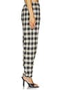 view 3 of 6 Long Check Pant in Sand & Black