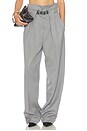 view 1 of 6 Long Belted Pant in Grey