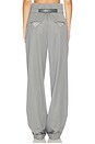 view 4 of 6 Long Belted Pant in Grey