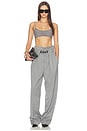 view 5 of 6 Long Belted Pant in Grey