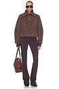 view 5 of 6 Slim Long Pant in Dark Brown