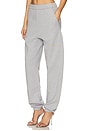 view 3 of 6 Long Pant in Melange Grey & Beige