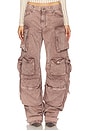 view 1 of 6 Wide Leg Cargo Pant in Washed Mauve