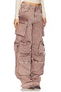 view 2 of 6 Wide Leg Cargo Pant in Washed Mauve