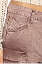 view 6 of 6 Wide Leg Cargo Pant in Washed Mauve