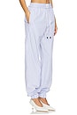 view 2 of 6 Slouch Pant in White & Navy Blue