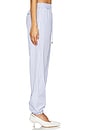 view 3 of 6 Slouch Pant in White & Navy Blue
