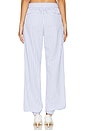 view 4 of 6 Slouch Pant in White & Navy Blue