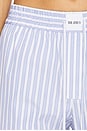 view 6 of 6 Slouch Pant in White & Navy Blue