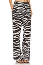 view 2 of 6 Zebra Printed Long Pant in White & Black
