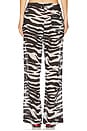 view 4 of 6 Zebra Printed Long Pant in White & Black