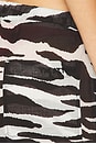 view 6 of 6 Zebra Printed Long Pant in White & Black