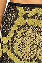 view 6 of 6 Python Midi Skirt in Yellow & Black