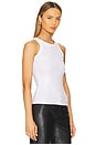 view 2 of 5 Hotfixed Crystal Tank Top in White