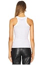 view 3 of 5 Hotfixed Crystal Tank Top in White