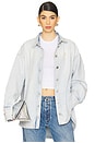 view 1 of 5 Blouson Top in Sky Blue