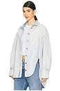 view 3 of 5 Blouson Top in Sky Blue