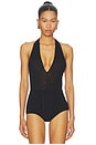 view 2 of 6 Deep V Bodysuit in Black