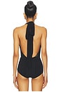view 4 of 6 Deep V Bodysuit in Black