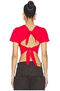 view 3 of 5 Cropped T-Shirt in Red
